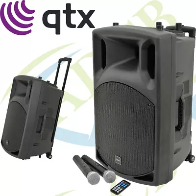 QTX QX15PA BLUETOOTH Portable PA System With Wireless Mics USB SD MP3 FM 178.856 • £384.95