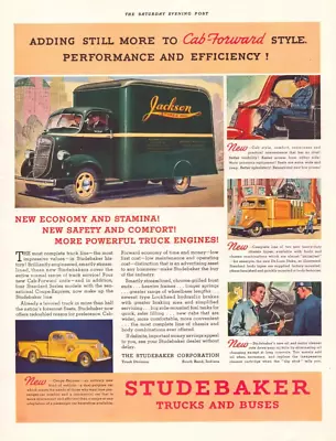 1937 Studebaker Trucks And Buses Print Ad Cab Forward Style Delivery Coupe • $11.99