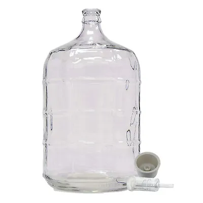 Home Brew Ohio 5 Gallon Glass Carboy With Drilled Bung And Three-Piece Airlock • $69.99