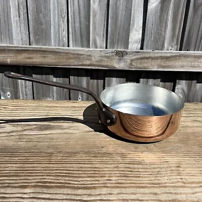 French Vintage Copper Bourgeat Sauté Pan Skillet 20cm 8cm Deep 1.5 Mm NEW TIN • $170