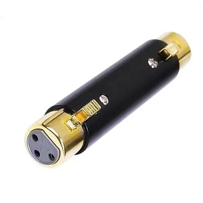 XLR 3Pin Female To XLR 3Pin Female Mic Cable Extender Audio Adapter • £5.95