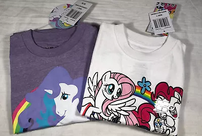 Lot Of 2 MLP My Little Pony Girls T-Shirt Kids Youth Size 7 Unicorn NWT New • $10