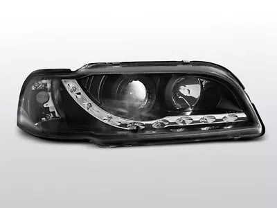 Headlights LED DRL Look For Volvo S40 V40 96-00 Daylight Black WW Free Shipping  • $374.37