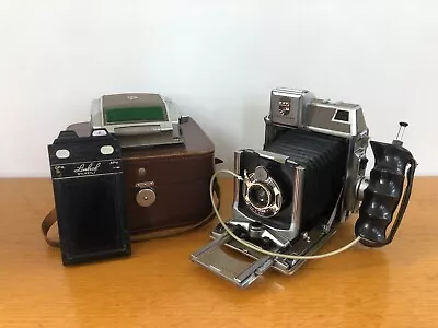 LINHOF TECHNIKA Camera W Super Rollex 6x7 120 Roll Film & 6x9 (2x3) Backs + Lens • £275