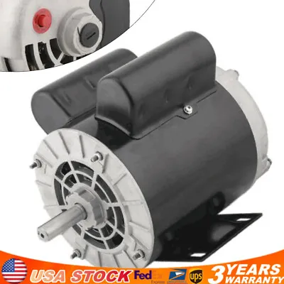 Air Compressor Electric Motor 2 HP 56 Frame 3450 RPM Single Phase 5/8  Shaft! • $129