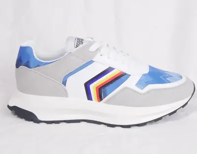 Missoni Sport White-Blue Running Men's Casual Sneakers Shoes Size US9.5 RRP $395 • $99.68