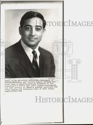 $9.99 • Buy 1969 Press Photo Leon E. Panetta, Office For Civil Rights Director - Nha17198