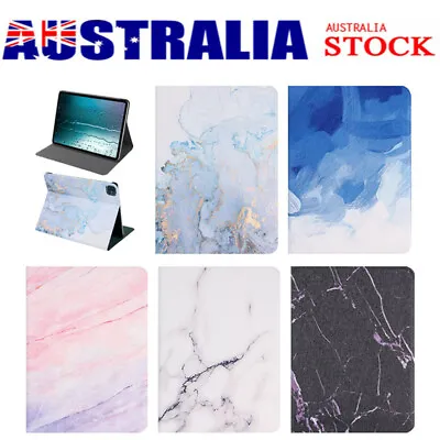 $11.29 • Buy For IPad 5/6/7/8/9th Pro 11 Air Mini 1 2 3 4 5 Marble Leather Smart Case Cover