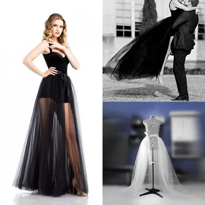£15.59 • Buy Women High Waist RUFFLE MESH TUTU MAXI SKIRT Sheer Net Tulle Pleated Long Skirt