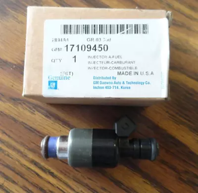 Genuine GM Fuel Injector 17109450 For 85-93 GM 2.8L 3.1L 3.3L V6 Daewoo • $24.95