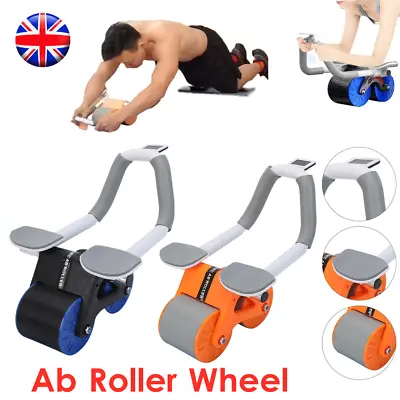 Ab Plank Abdominal Roller Wheel For Core Trainer Elbow Support Automatic Rebound • £8.59