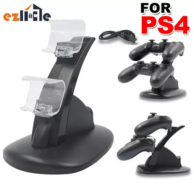 $14.35 • Buy For Playstation PS4 Controller Charger Dock Dual Stand Charging Station Pad