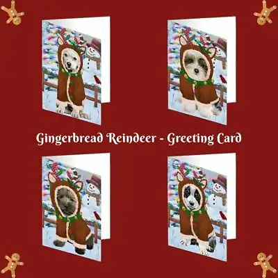 Christmas Gingerbread Reindeer Dog Cat Pet Photo Greeting Invitation Card • $43.99