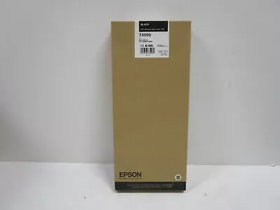 GENUINE EPSON T4990 BLACK Ink For Pro 10000/10600 Exp:08/2014 NEW SEE PHOTOS • $59.99