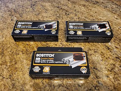 3 Pack Stanley Bostitch B8 PowerCrown Premium Staples (15000 Staples) Authentic • $14.99