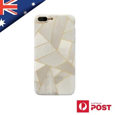 Abstract White Marble Stone Slim Case Cover For IPhone XS X SE (2020) 6 7 8 Plus • $6.99