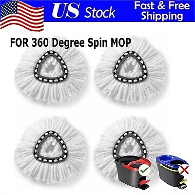 4x Replacement Microfiber Mop Head Easy Clean Wring Refill For O-Cedar Spin Mop • $9.49