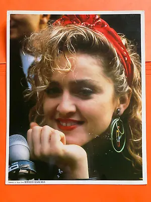 Madonna COLOR Seeking Susan  Original Vintage Press Headshot Photo SEE BACK • $12