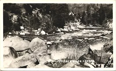 FEATHER RIVER CANYON CALIFORNIA Real Photo Postcard Rppc Ca River • $6.65