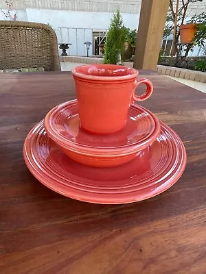 Fiesta Persimmon Dinner Set - 4 Pieces • $60