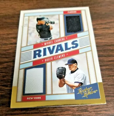 Miguel Cabrera 2019 Panini Leather & Lumber Rivals (black/white Dual Swatch)#/99 • $14.50