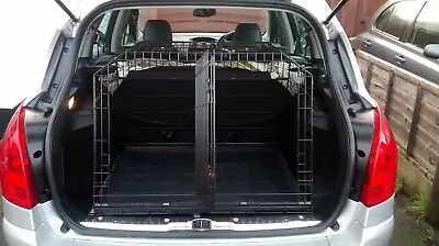 PET WORLD PEUGEOT | 308 SW Sloping Travel Car Dog Puppy Pet Crate Cage • £199.45