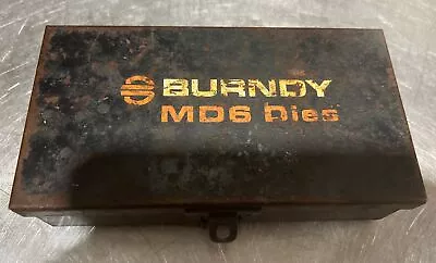 Burndy MD6 Die Steel Storage Case Holder For Crimper Compression Tool Dies Used • $39.99