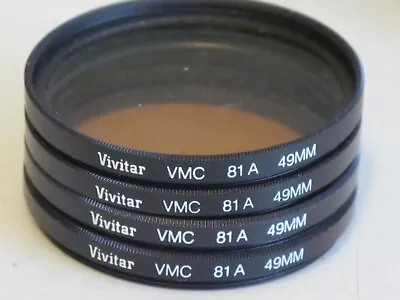 49mm Vivitar VMC 81A Warming Filter Multi-Coated  Excellent +++    #49-fuT • $7.21