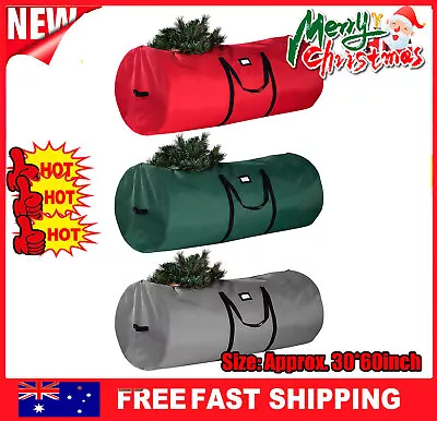 Up To 9FT Tree Heavy Duty Xmas Storage Container Christmas Tree Storage Bag CR • $34.69