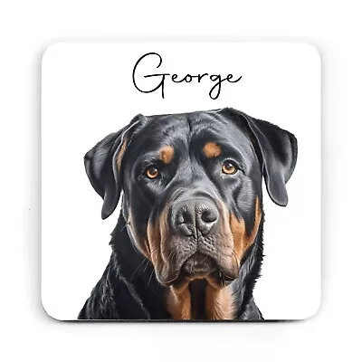 Personalised Rottweiler Mug Gift Mug Name Mug Dog Mug Coaster (M203) • £2.99