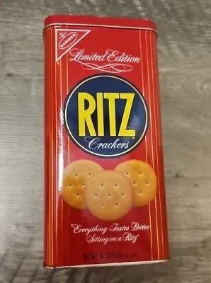 Limited Edition Ritz Crackers Tin 1986 Vtg. Pre-Owned EUC • $14.95