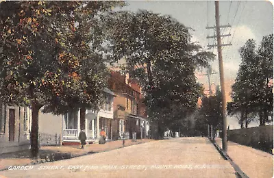 1911 Homes Garden St. East From Main St. Mount Holly NJ Post Card • $12