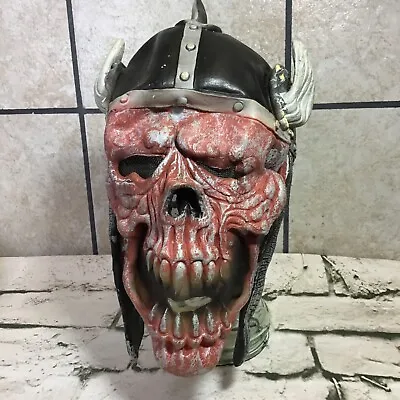 Viking Bloody Skull Mask Rubber Halloween Scary Horror Vintage • $19.99