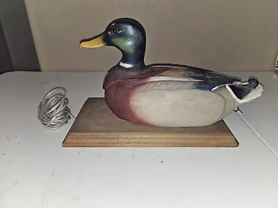 Vintage Mallard Duck Decoy Specialty Phones Wood 1970s 1980s Analog Telephone  • $100