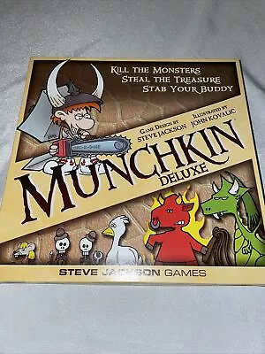 LN Munchkin Deluxe Game Plastic Miniatures Origins Award Winner 100% Complete • $17.99