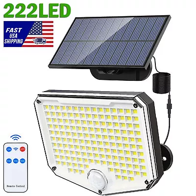 1200000lm LED Solar Street Light Security Flood Lamp Motion Sensor Outdoor Wall • $15.99