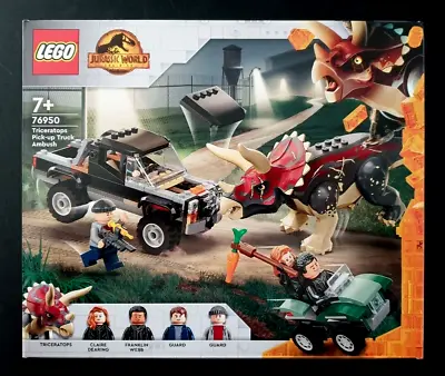 LEGO Jurassic World Dominion Triceratops Pickup Truck Ambush 76950 New • $69.90