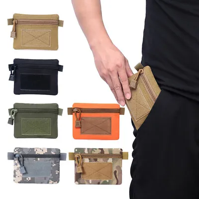 Men's Tactical EDC Wallet Key Pack Waist Bag Coin Purse Pocket Bag Small Pouch • $4.99