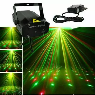 Mini Laser Projector Stage Lights LED R/G Lighting Xmas Party KTV DJ Disco Light • $14.44