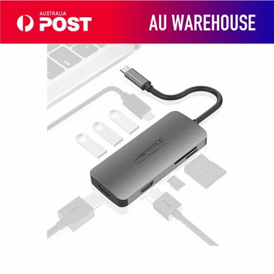 $49.99 • Buy HEYMIX Dual HDMI USB C Hub, 8in1 Type C Hub, 4K30Hz & USB 3.0 Ports, 8 IN 1 MST
