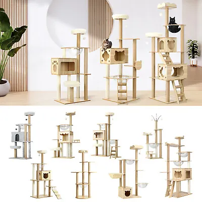 Alopet Cat Tree Tower Scratching Post Scratcher Cats Condo House Bed Furniture • $109.90