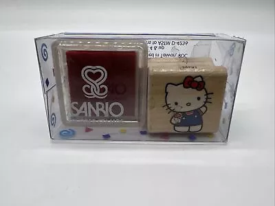 Vintage Japan Sanrio Rubber Stamp And Ink Pad Hello Kitty 1996 • $19.99