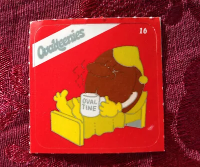 VINTAGE STICKER OVALTINE DRINK OVALTEENIES ACTIVITIES  RESTING No16 • $4.99