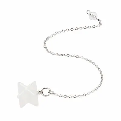 Merkaba Star Pendulum Clear Quartz • £8.95