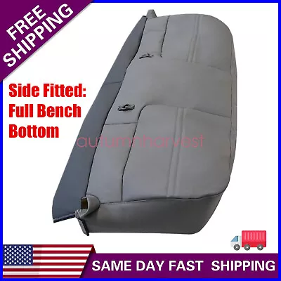 For 1999-2002 Ford F250 F350 Super Duty Replacement Bench Bottom Seat Cover Gray • $106.75