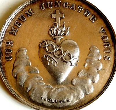 Fantastic Antique Miraculous Medal Vachette 1800’s Religious Virgin Mary • $1499