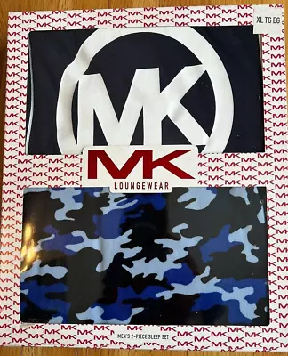 Michael Kors Men's 2-Piece Sleep Set XL Lounge Pants & Shirt Blue Camo NWT • $24.99