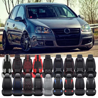 For VW Golf MK5 MK6 MK7 GTI Car Seat Covers Front Rear Full Set PU Cushion RGB • $99.66