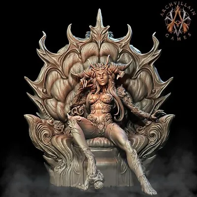 Queen Naamah On Throne Succubus Demon Miniature | D&D DnD |  • $19.99