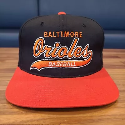 Baltimore Orioles Vintage 90s 80s Starter Tailsweep Snapback Hat Twill • $50